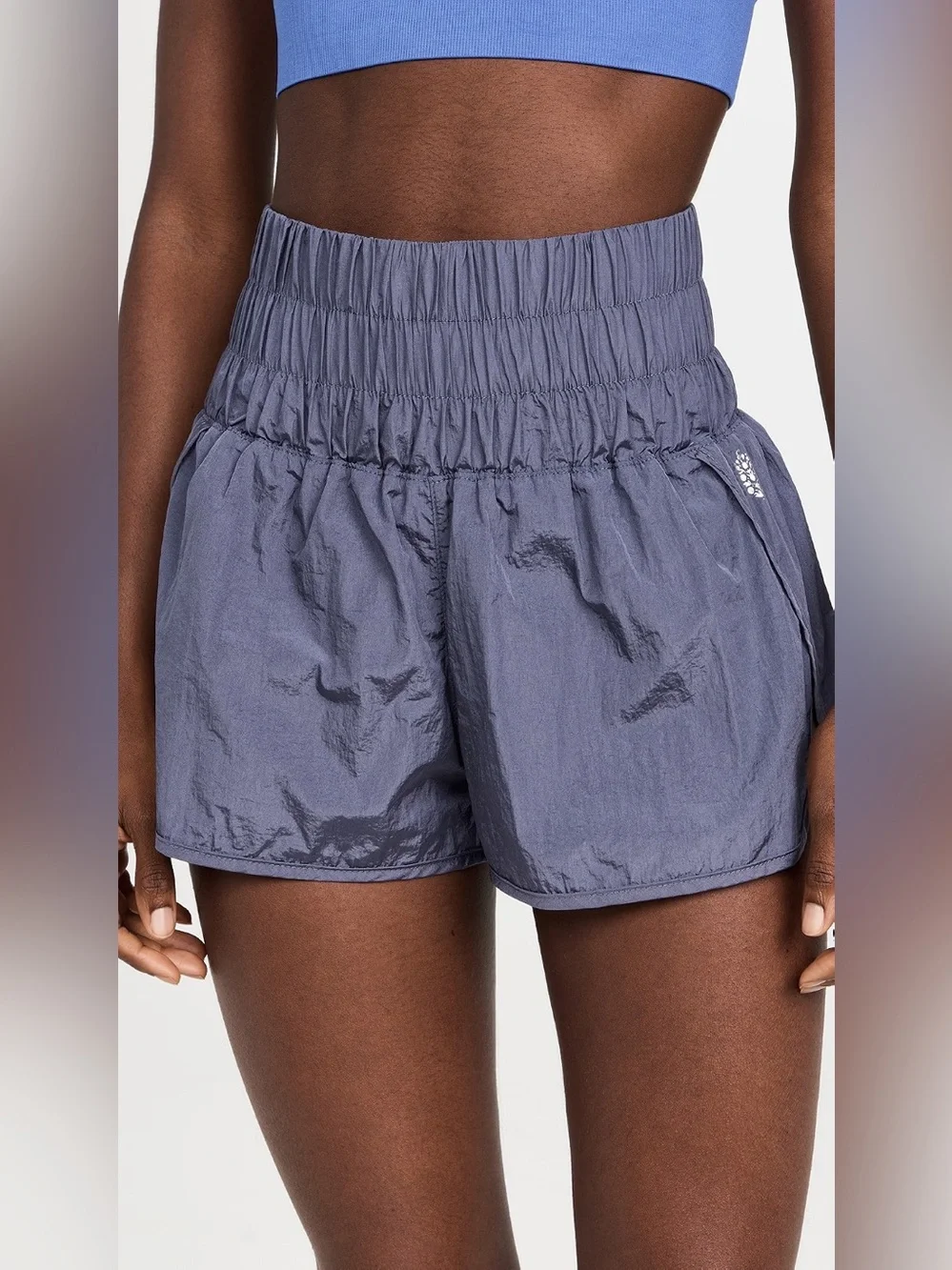 FP Movement The Way Home High Rise Shorts Deep Sea XS
